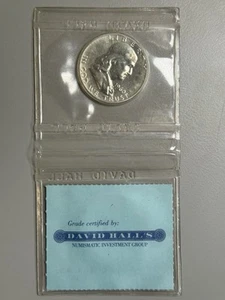 1960 PROOF FRANKLIN HALF DOLLAR GEM IN RARE DAVID HALL HOLDER! - Picture 1 of 4