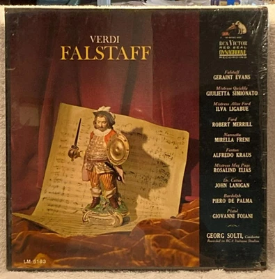 VERDI "FALSTAFF"  OPERA PREMIUM QUALITY New-Unopened 3 LP Box Set: LM-6163 - Image 1 of 4