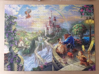 Thomas Kinkade Complete Beauty and the Beast Falling in Love 1000 Piece Puzzle - Image 1 of 4