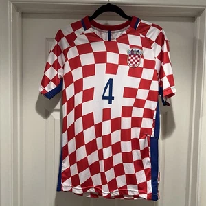 Camiseta de fútbol pequeña de la selección nacional de Croacia de la Copa Mundial Ivan Perišić *LEER - RASGADA* - Imagen 1 de 11