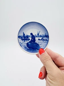 Danish Royal Copenhagen miniature plate Langelinie Mermaid - Picture 1 of 5
