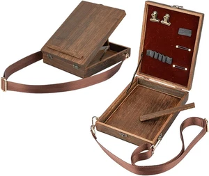 Scatola in Legno per Messaggeri Di Scrittori，Cavalletto Da Tavolo，Scatola Portap - Foto 1 di 12