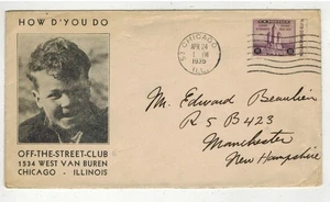 1935 CHICAGO ILLINOIS ILLUSTRATED ENVELOPE - OFF THE STREET CLUB KIDS - Picture 1 of 1