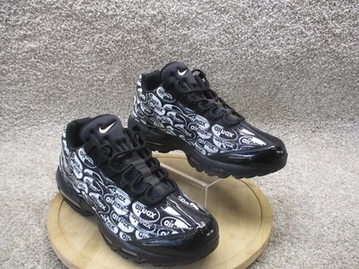 Nike Air Max 95 SE Shoes Mens Size 10 Black White AOP Logo Sneakers 538416-017 - Image 1 of 4