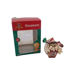 Looney Tunes TAZ Christmas Ornament Movie Popcorn Bucket 1997 Tasmanian Devil - Picture 1 of 7