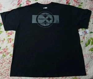 NFL Team Apparel Pittsburgh Steelers T-Shirt Herren XXL Schwarz Brandneu - Bild 1 von 3