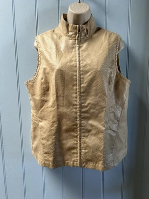 Chaleco de golf EP Pro sin mangas cremallera frontal completa con bolsillos talla M Foto 1 de 4