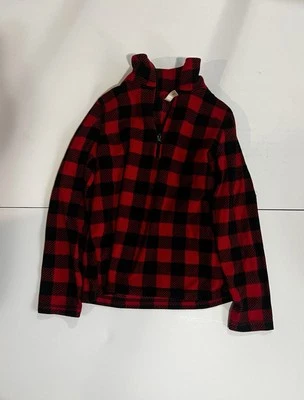 Plaid Half Zip Fleece Pullover Size Small Petit - Image 1 of 3