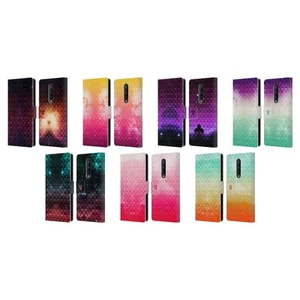 HEAD CASE DESIGNS STUDDED OMBRE LEATHER BOOK WALLET CASE FOR ONEPLUS PHONES - Picture 1 of 13