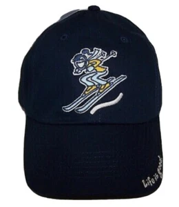Gorra de béisbol ajustable Life is Good Jackie esquí azul marino nueva con etiquetas - Imagen 1 de 2