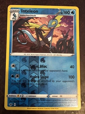 Inteleon 059/202 Swsh01: Sword & Shield Reverse Holo - Image 1 of 2