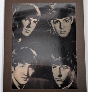 Framed Beatles Headshots - Black & White, Laminated, Vintage Fab Four John, Paul - Picture 1 of 6