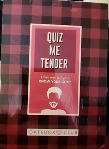 Quiz Me Tender Know Your Guy Or Girl Date Box Club Relationship Couple Game NEW - Picture 1 of 2