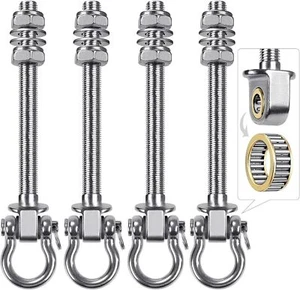 Heavy Duty Swing Hangers with Bearings - Set of 4 Stainless Steel 304 Hardwar... - Picture 1 of 1