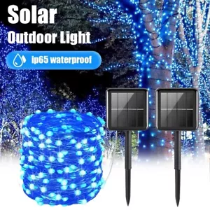 Outdoor Solar Fairy Lights String 100 LED Garden Party Decor Christmas Lamp - Picture 1 of 6