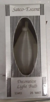 Satco 02713 - 25C15 S2713 C15 Decor Candle Light Bulb - Image 1 of 4