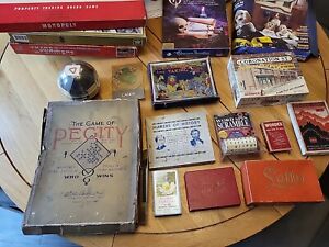Vintage Retro Antique board games job lot mix New And Used Mix