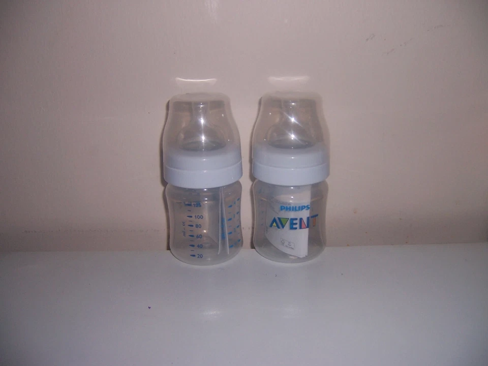 Avent Baby Bottles 2 Count 4oz 灰色单肩包 — 第 1/1 张图片