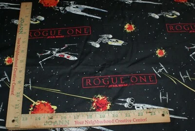 Carbon Star Wars Ships Star Wars Rogue One  Camelot Fabrics Fat Quarter 18 x 21" - Image 1 of 3