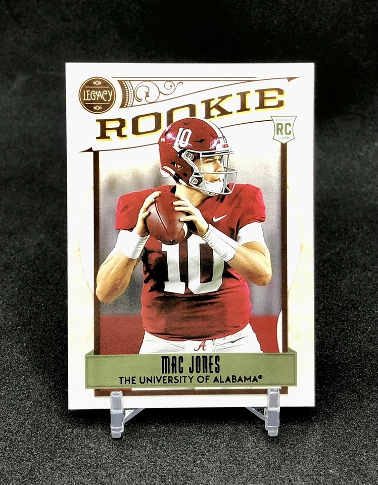 2021 Chronicles Legacy Draft Picks Mac Jones /49 PURPLE SP Rookie Card No. 366 - Image 1 of 4