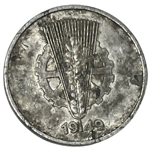 1949-A  Germany Democratic Republic 10 Pfennig World Coin KM# 3 Lot A5-45