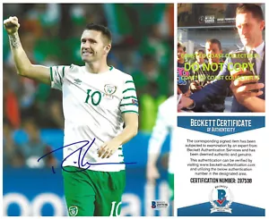 Robbie Keane signed Republic of Ireland soccer 8x10 photo proof Beckett COA auto - Picture 1 of 3