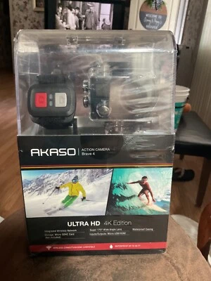 New:Akaso Brave 4 /4K-20MP Wifi Action Camera w/Sony Sensor HD Waterproof - Image 1 of 4