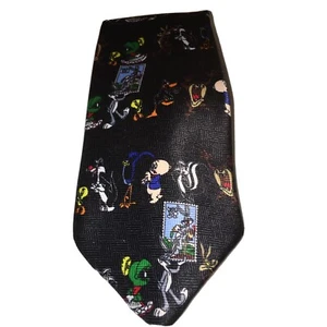 Corbata negra/multicolor colección de estampillas de personajes de dibujos animados Looney Tunes 1997 - Imagen 1 de 4