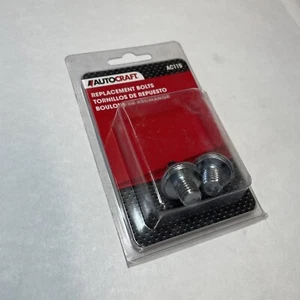 NEW AUTOCRAFT 2- OEM BOLTS BATTERY ACCESSORIES PART# AC115 RECESSED GROOVE - Picture 1 of 3