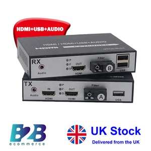 1080p HDMI Extender - HDMI über Glasfaser Medienkonverter, SC bis zu 20km - Bild 1 von 5
