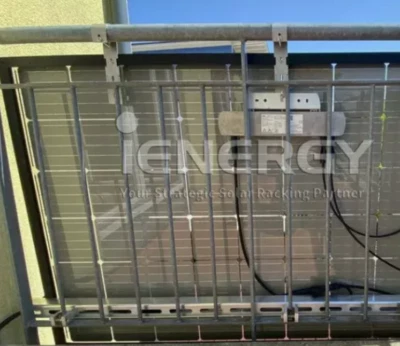 MARKENLOS PV Balkonhaken Photovoltaik Balkonkraftwerk Halterung Geländer 4Stück