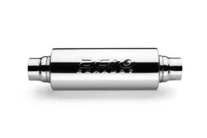 AERO Exhaust Exhaust Resonator - AERO Resonator Polished 304 Grade Stainless Ste - Picture 1 of 6