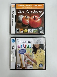 Art Academy (Nintendo DS, 2009, E) Retro Video Game & Imagine Artist Lot Of 2 - Picture 1 of 3