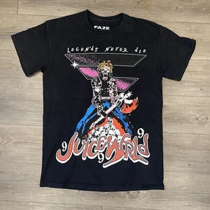 Juice World Legends Never Die Short Sleeve Black Graphic T Shirt Men's Size M - Picture 1 of 8