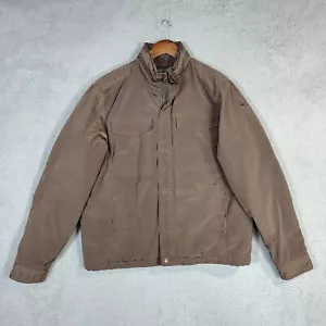 I. Spiewak & Sons Jacket Men XL Brown Quilted Lined Snap Button Full Zip Outdoor - Picture 1 of 22