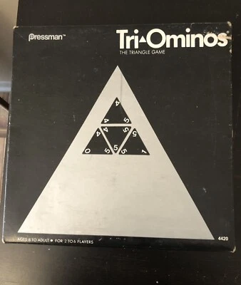 Juego de dominó triangular Pressman de colección Tri-Ominos #4420 juego de azulejos triángulos Foto 1 de 3