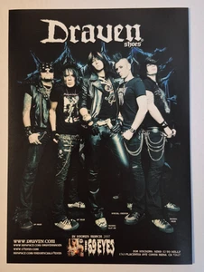 THE 69 EYES Draven Shoes Finnish Gothic Hard Rock ~ Magazine Print/Promo Ad 2007 - Picture 1 of 1