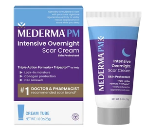 Crema intensiva para cicatrices nocturnas Mederma Pm, funciona con la piel nocturna - Imagen 1 de 8