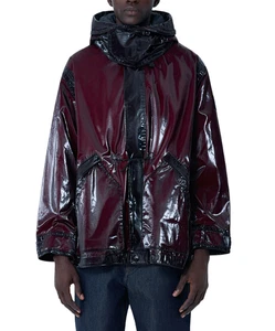STONE ISLAND Burgundy Parka New & Authentic - Picture 1 of 2