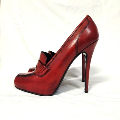 Mocasines de aguja Vera Wang rojo lavanda Tali Penny 9,5 Foto 1 de 4