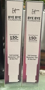 Lot 2 It Cosmetics Bye Bye Foundation Moisturizer 50+ SPF Full Cover FAIR 2/27 - Picture 1 of 9