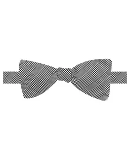 Countess Mara Mens Glenn Plaid Self-tied Bow Tie, Black, One Size - Picture 1 of 1