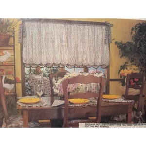 Sewing Pattern for Home Decor, Vogue 1420, Balloon Shades, Chair Cushions - Picture 1 of 8