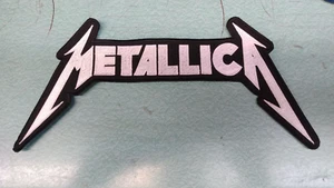 METALLICA Logo RÜCKSEITE AUFNÄHER bestickt NEU Metallica Thrash Metal USA Verkäufer - Bild 1 von 2