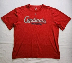 Camiseta Majestic St. Louis Cardinals Para Hombre 2XL Roja Cool Base Usada en Excelente Condición - Imagen 1 de 8