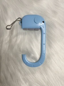 Elephant Shape Bag Hook Handbag Holder Hanger Table Hooks Blue New - Picture 1 of 2