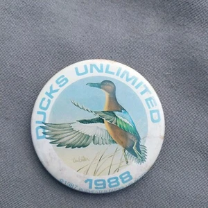 Pinback botón ilimitado DU Ducks 1988 2 1/4"  - Imagen 1 de 2