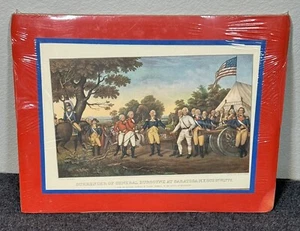 Vintage Currier & Ives “Surrender Of General” Matted Fine Art - Picture 1 of 1