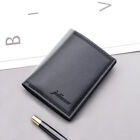 Mens Vertical Wallet Solid Color Thin Multi Functional Business Casual Card H I