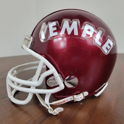 Temple Owls Riddell Mini Helmet 3 5/8 NCAA Football Cover